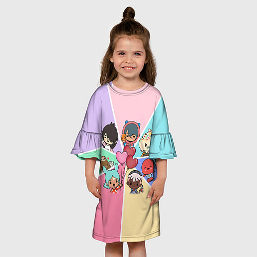 Детское платье TOCA BOCA WORLD HEROES ТОКА БОКА / 3D-принт – фото 3