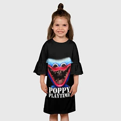 Платье клеш для девочки Poppy Playtime, цвет: 3D-принт — фото 2