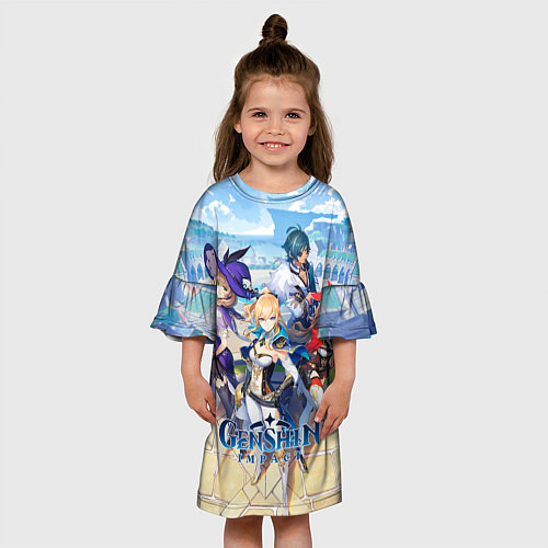 Детское платье Genshin Impact: Ци Ци / 3D-принт – фото 3