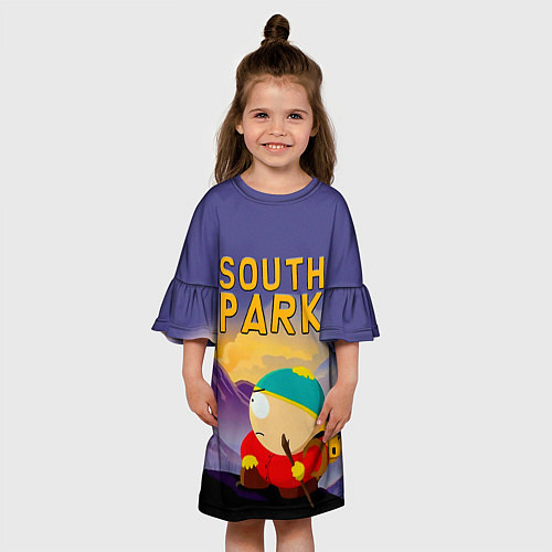 Детское платье Эпичный Картман в горах Южный Парк / 3D-принт – фото 3