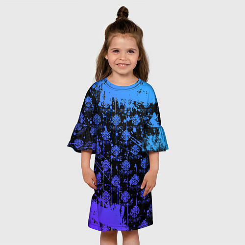 Детское платье OVERLORD оверлорд neon НЕОН / 3D-принт – фото 3