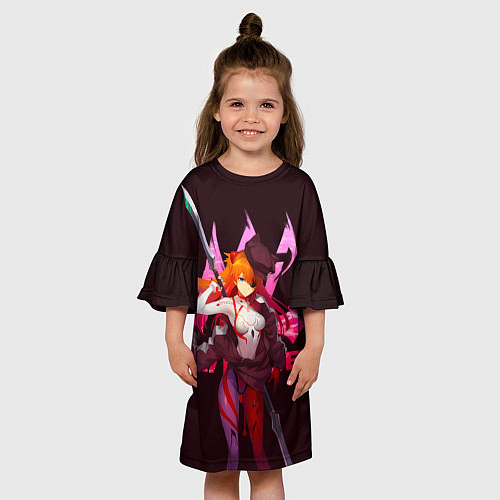 Детское платье Вооруженная Аска Ленгли с мечом / 3D-принт – фото 3
