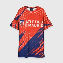 Платье клеш для девочки Atletico Madrid: Football Club, цвет: 3D-принт