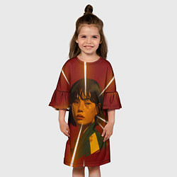 Платье клеш для девочки Кан Сэ Бёк, цвет: 3D-принт — фото 2
