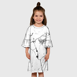 Платье клеш для девочки Velialsquad трещины,, цвет: 3D-принт — фото 2