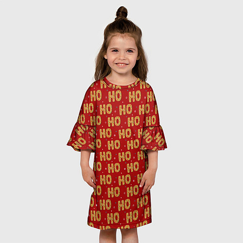 Детское платье HO-HO-HO / 3D-принт – фото 3