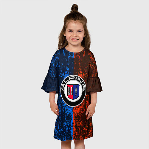Детское платье Alpina Big Logo / 3D-принт – фото 3