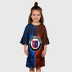 Платье клеш для девочки Alpina Big Logo, цвет: 3D-принт — фото 2