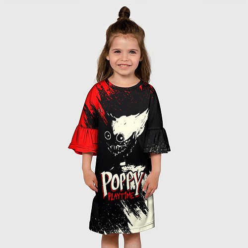 Детское платье Poppy Playtime: Red & Black / 3D-принт – фото 3