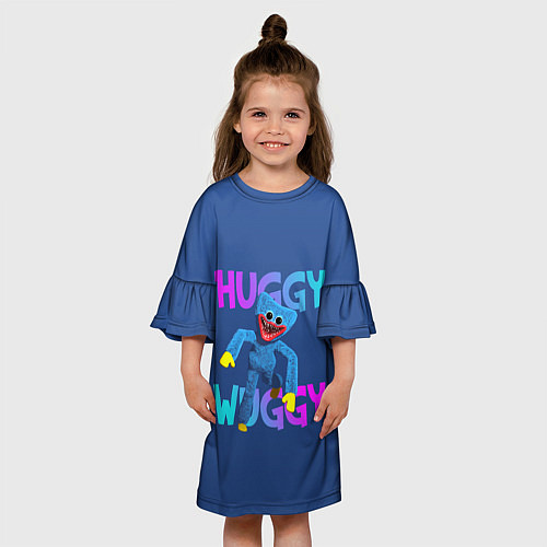 Детское платье Huggy Wuggy: Зубастый монстр / 3D-принт – фото 3