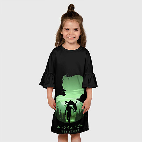 Детское платье Атака титанов 4 Эрен / 3D-принт – фото 3
