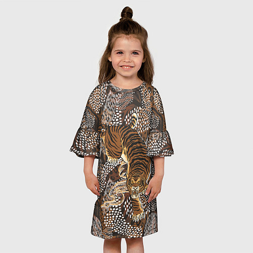 Детское платье Тигр в засаде / 3D-принт – фото 3