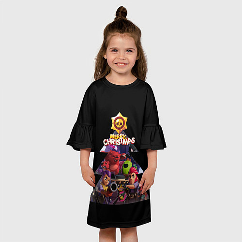 Детское платье Елка Brawl Stars / 3D-принт – фото 3
