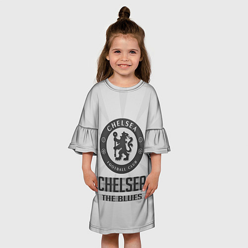 Детское платье Chelsea FC Graphite Theme / 3D-принт – фото 3