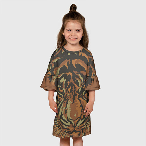 Детское платье Морда тигра на весь экран / 3D-принт – фото 3