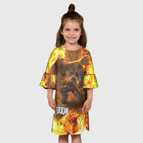 Детское платье КИБЕРДЕМОН DOOM 2 / 3D-принт – фото 3