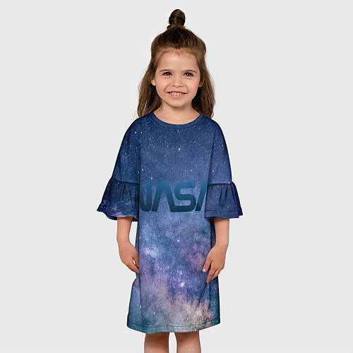 Детское платье Nasa cosmos / 3D-принт – фото 3