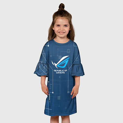 Детское платье ROG холодный / 3D-принт – фото 3
