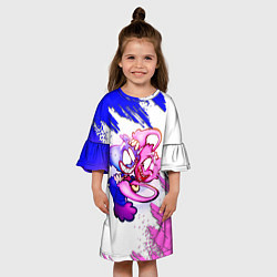 Платье клеш для девочки POPPY PLAYTIME GAME ХАГГИ ВАГГИ ПАРОЧКА, цвет: 3D-принт — фото 2