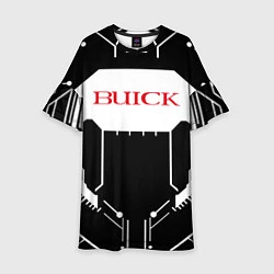 Платье клеш для девочки Buick Лого Эмблема спина, цвет: 3D-принт