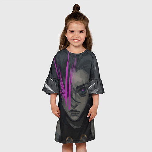Детское платье Jinx - Arcane / 3D-принт – фото 3