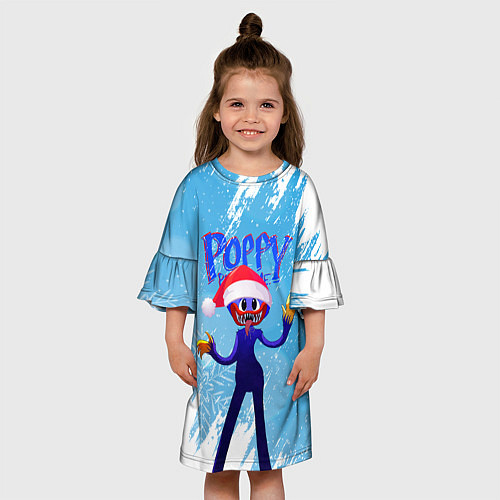 Детское платье Новогодний Poppy Playtime / 3D-принт – фото 3