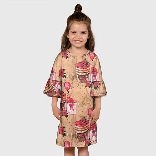 Детское платье Праздничное настроение - сюрприз / 3D-принт – фото 3