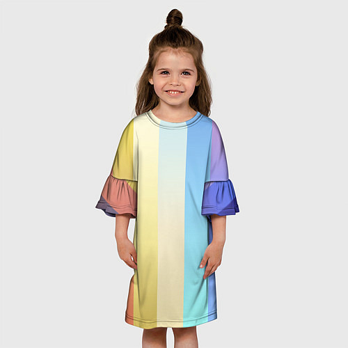 Детское платье Полосатик / 3D-принт – фото 3