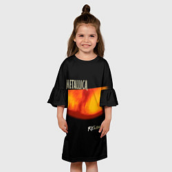 Платье клеш для девочки Metallica ReLoad, цвет: 3D-принт — фото 2