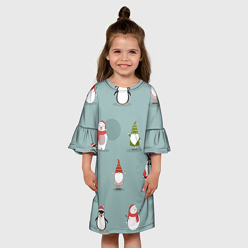 Детское платье Новый Гoд / 3D-принт – фото 3
