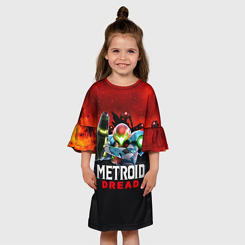 Детское платье Space Fight Metroid Dread / 3D-принт – фото 3