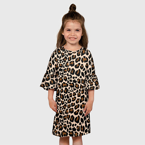 Детское платье Леопардовые Пятна / 3D-принт – фото 3