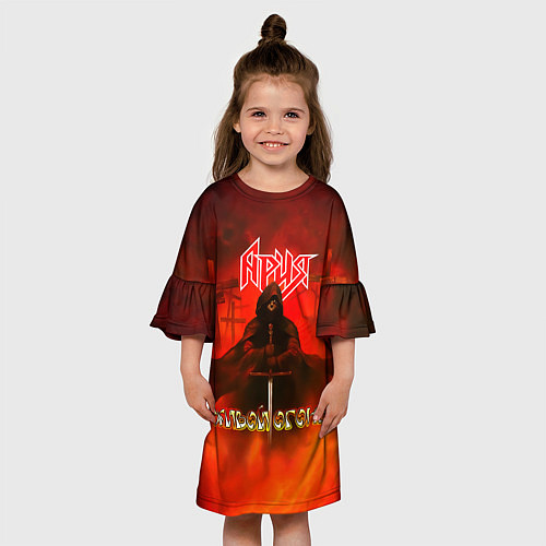 Детское платье Живой огонь - Ария / 3D-принт – фото 3