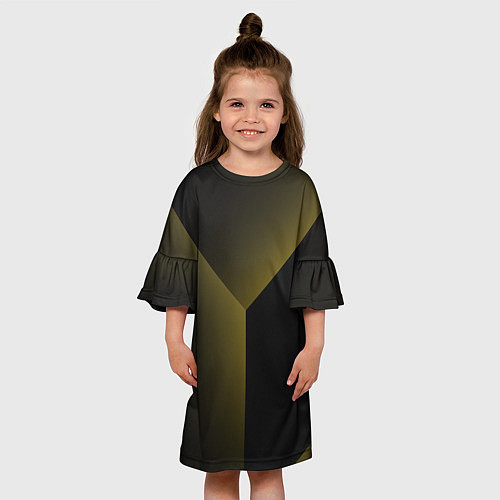 Детское платье Градиентные полосы / 3D-принт – фото 3