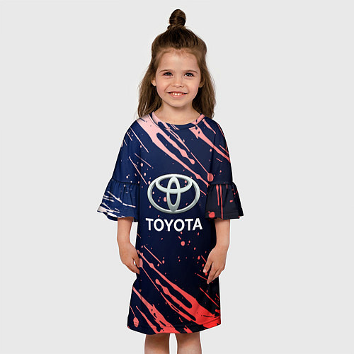 Детское платье Toyota градиент / 3D-принт – фото 3