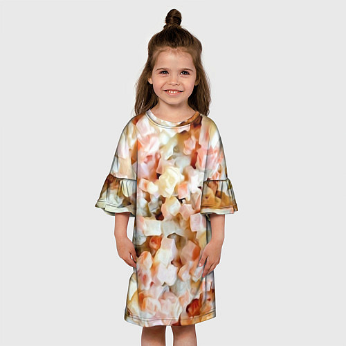 Детское платье Салат Оливье Новогодняя Оливьешка / 3D-принт – фото 3