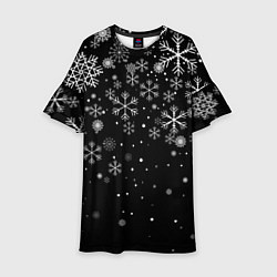 Детское платье Снежинки - С Новый год