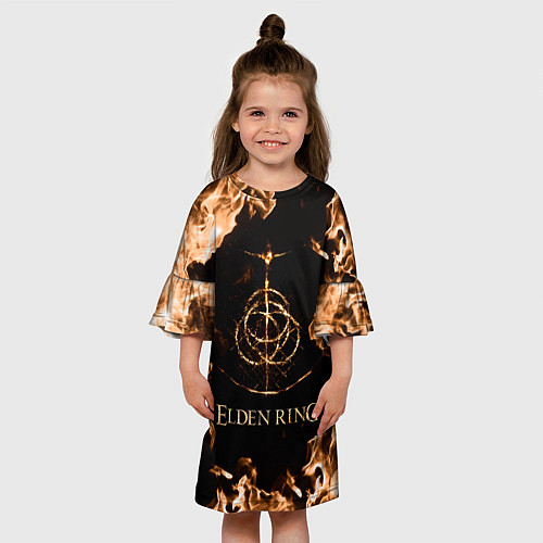Детское платье Elden Ring Logo / 3D-принт – фото 3