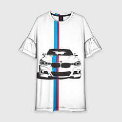 Платье клеш для девочки BMW WILD BEAST, цвет: 3D-принт