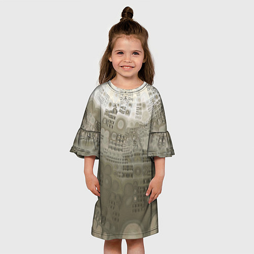 Детское платье Коллекция Journey На земле 130-2 / 3D-принт – фото 3