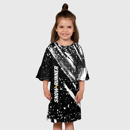Детское платье SnowRunner Logo / 3D-принт – фото 3