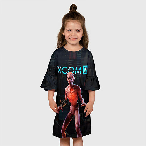 Детское платье XCOM пришелец / 3D-принт – фото 3