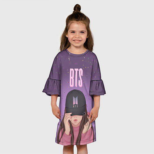 Детское платье BTS Bulletproof Boy Scout / 3D-принт – фото 3