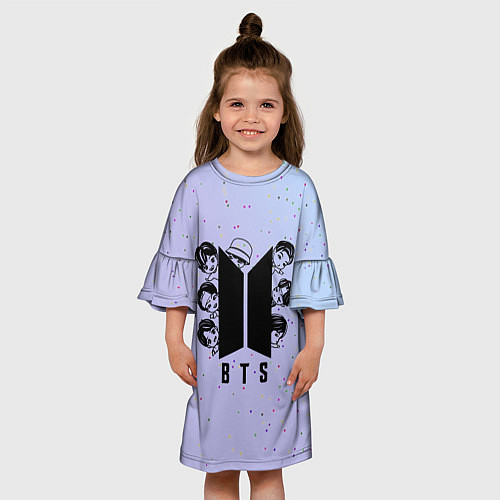 Детское платье Bangtan BTS / 3D-принт – фото 3
