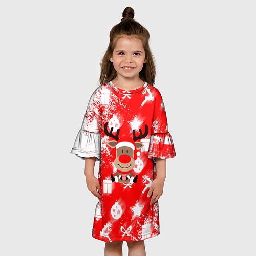 Детское платье Новый год в разгаре / 3D-принт – фото 3