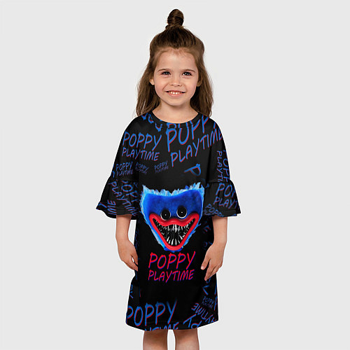 Детское платье Poppy Playtime Хагги Вагги Кукла / 3D-принт – фото 3