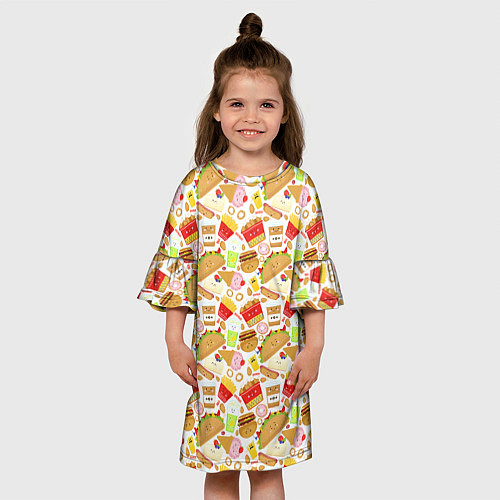 Детское платье Продукты Питания / 3D-принт – фото 3