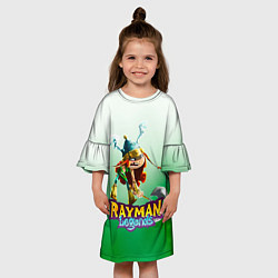 Платье клеш для девочки Rayman Legends Барбара, цвет: 3D-принт — фото 2