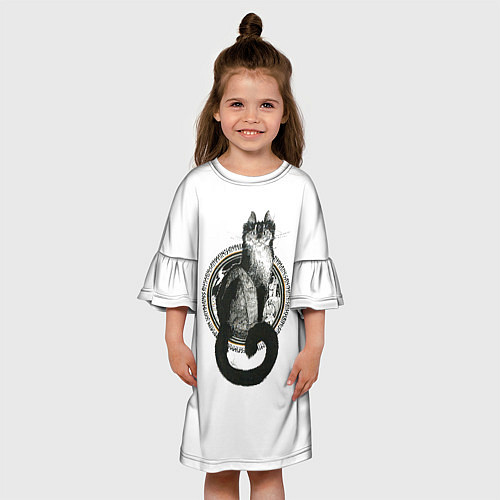 Детское платье Кот Самайна / 3D-принт – фото 3