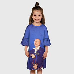 Платье клеш для девочки Джимми Хопкинс Bully, цвет: 3D-принт — фото 2